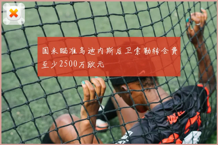 国米瞄准乌迪内斯后卫索勒转会费至少2500万欧元